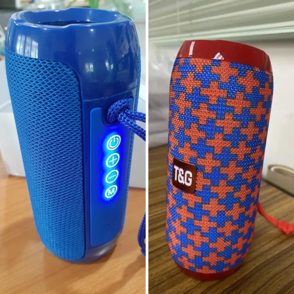 ทำโพงบลูทูธ T&G-117 สีน้ำเงิน และสีลาย